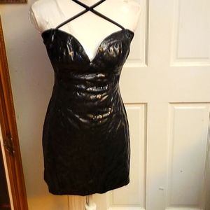 Rubber Ducky Black Sequence/Dress Size L